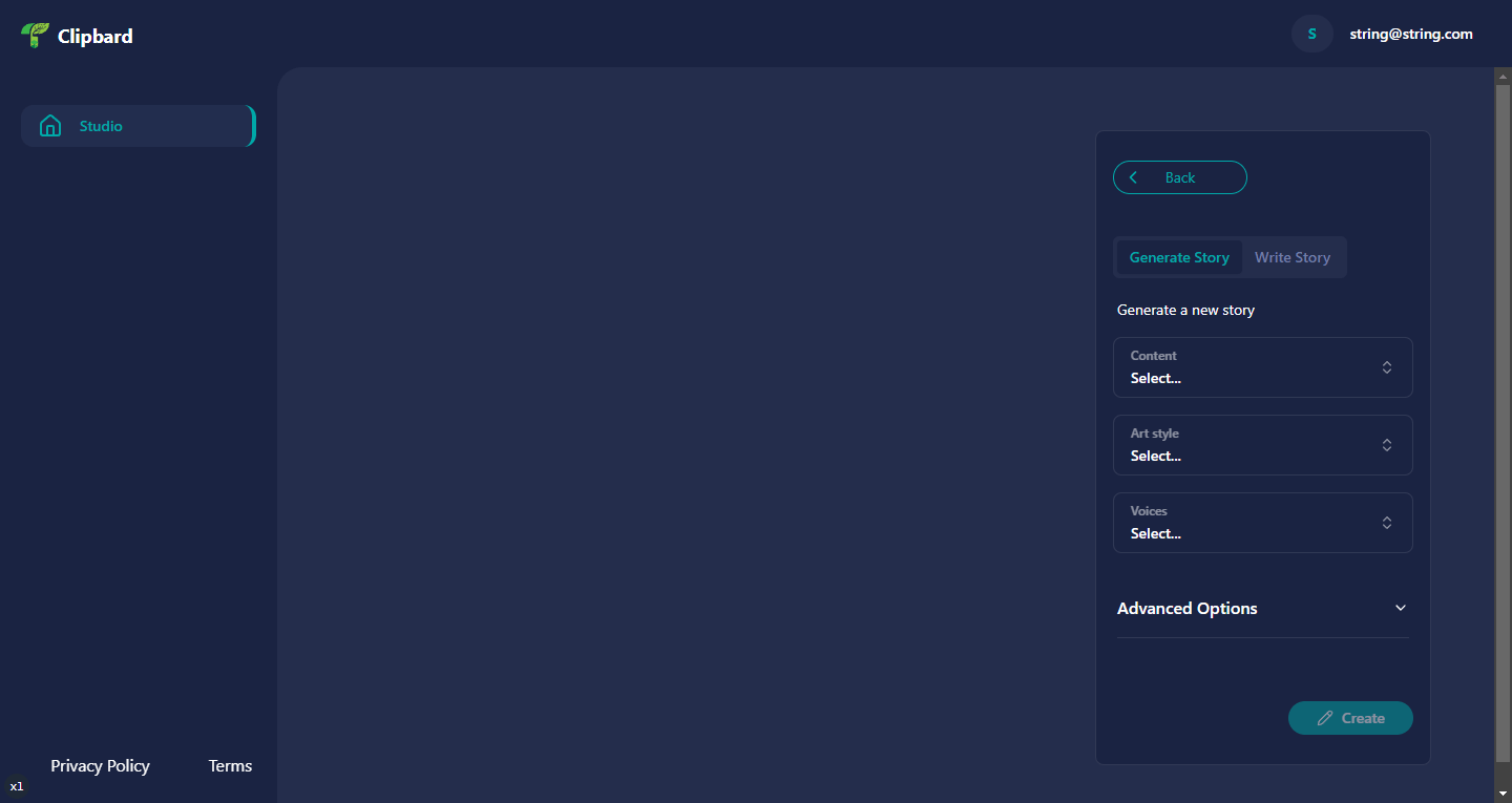 Select mode interface